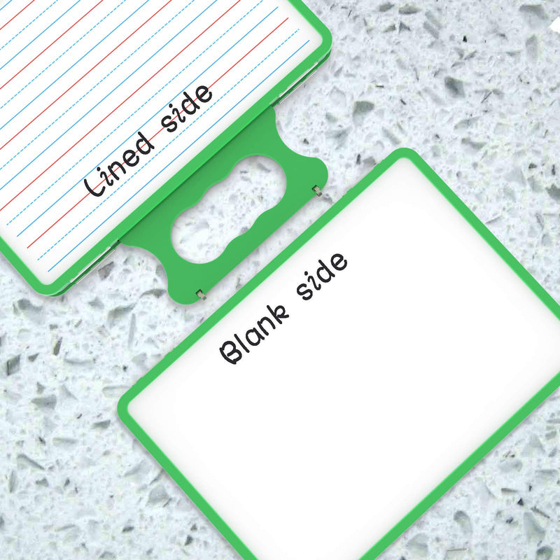 [Australia - AusPower] - Small Dry Erase White Board with Stand, Double Sided Dry Erase Board for Kids, Foldable Small White Board Portable Mini Whiteboard with Lines & Holder for Home School Office 