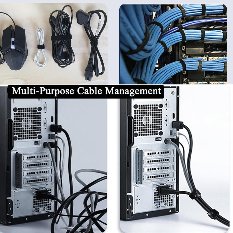 [Australia - AusPower] - 200pcs 4 Inch Cable Ties Reusable Cable Straps Multi-Purpose Tie Wraps Cord & Cable Organizer Used for Headphones, Phones, Home, Office and Data Centers Inch 200pcs 