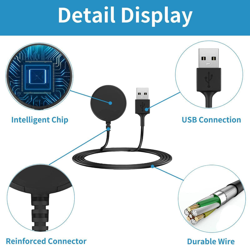 [Australia - AusPower] - [2-Pack, 3.3ft] Charger for Samsung Galaxy Watch 5/5 Pro, Galaxy Watch 4/3/Active 2/Active Charger Fast Charging 