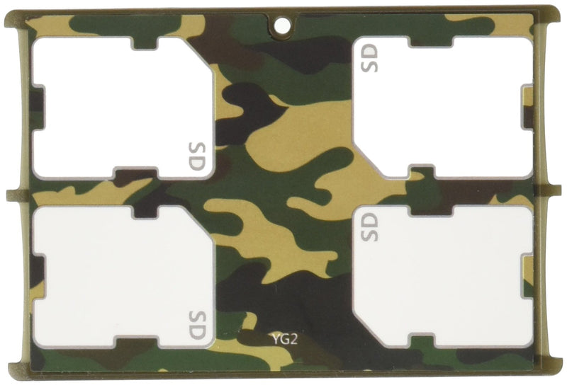 [Australia - AusPower] - JJC MCH-SD4 Ultra Slim Credit Card Size Memory Card Holder Hard Case for 4 x SD -Camouflage 