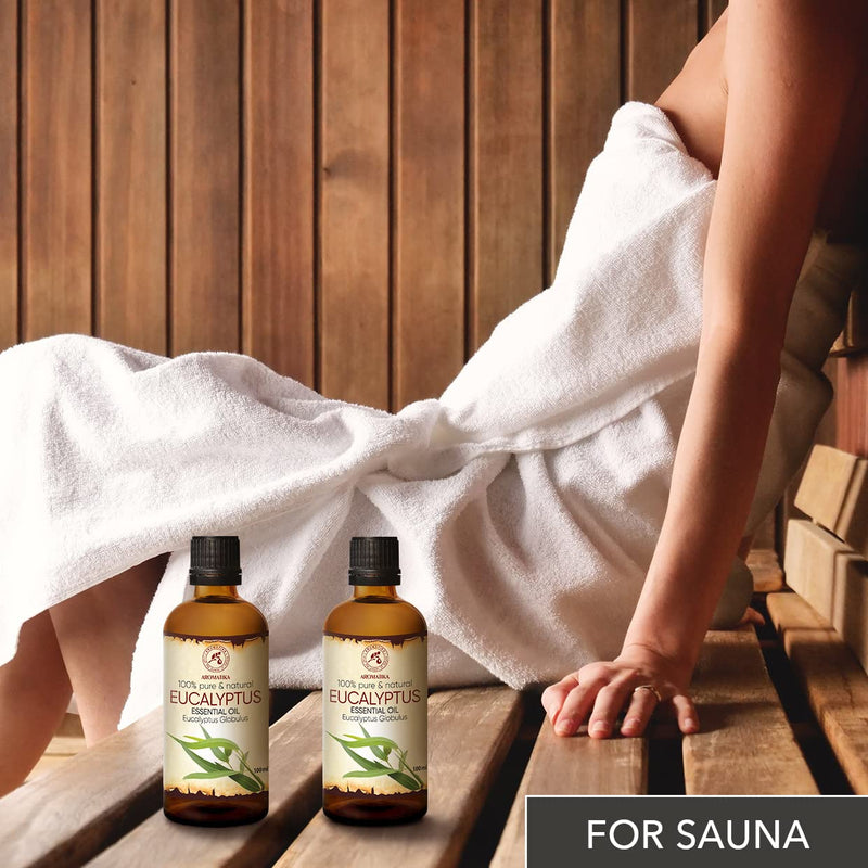 [Australia - AusPower] - Eucalyptus Essential Oil 6.8 Fl Oz - Eucalyptus Globulus - 100% Pure & Natural - Eucalyptus Essential Oils 200 ml - Good for Aromatherapy - Sauna - Beauty - Aroma Diffuser 