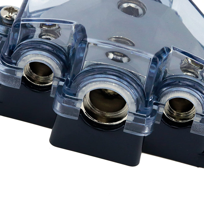 [Australia - AusPower] - S SYDIEN 1Pc 3 Ways Car Audio Stereo Amp Power/Ground Distribution Block Cable Splitter , 1x4 Gauge Input 3x8 Gauge Output 