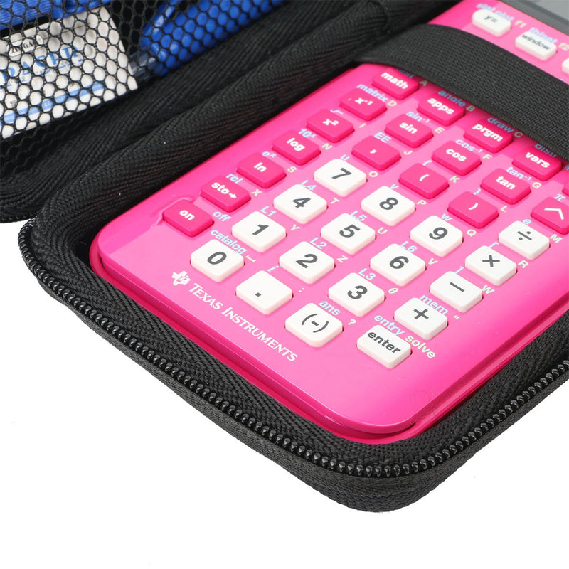 [Australia - AusPower] - Khanka Hard Travel Case Replacement for Texas Instruments TI-84 Plus CE Graphing Calculator Mesh Pocket for Other Accessories 