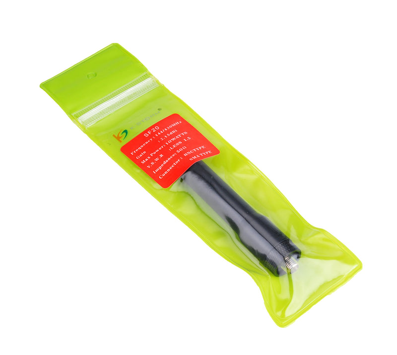 [Australia - AusPower] - KS K-STORM Dual Band VHF/UHF Silicone Radio Stubby Antenna 144/430Mhz Ham SMA-F Compatible with Kenwood TK-280/TK-380 Baofeng UV5R/888S Walkie Talkie Radio 