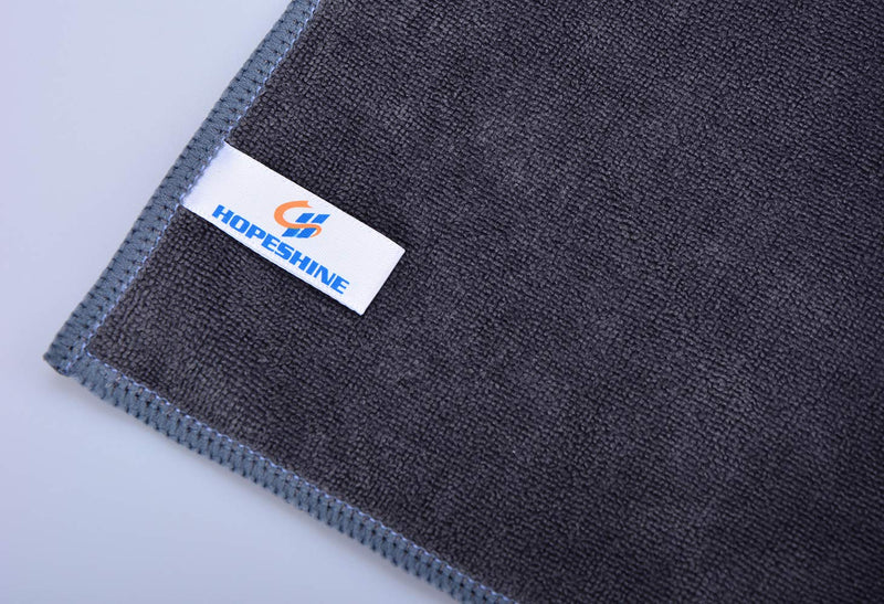 [Australia - AusPower] - HOPESHINE Home Gyms Towel for Men Women Microfiber Gym Towels Cycling Workout Sweat Towel Set Quick Dry Exercise Sports Travel Towel Fast Drying 2-Pack (Black + Grey) Black + Grey 