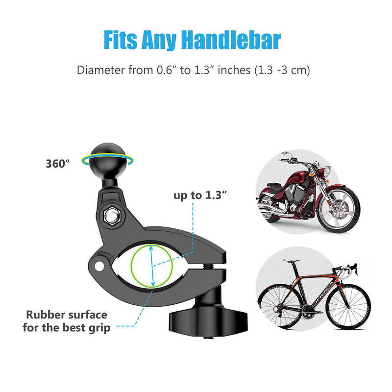 [Australia - AusPower] - WixGear Universal Magnetic Bicycle & Motorcycle Handlebar Phone Holder for Cell Phones and GPS with Fast Swift-Snap Technology, 