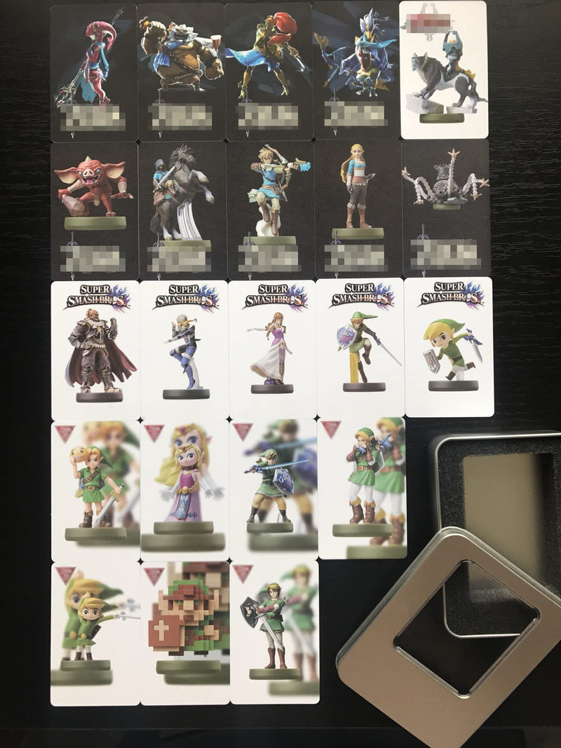 [Australia - AusPower] - 25Pcs The Legend of ZRDA BOTW NFC Cards, [Newest Version] Compatible with Switch/Lite Wii U - with Iron Box (Collector's Edition) 