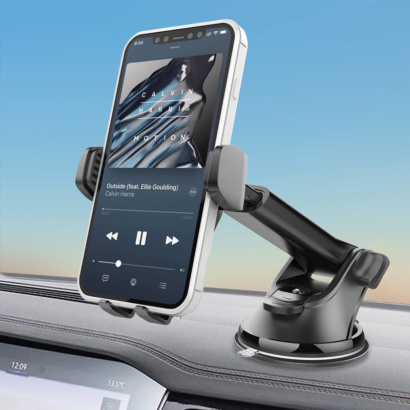 [Australia - AusPower] - Car Phone Holder Mount, APPS2Car Universal Dashboard Windshield Phone Mount for Car, Sturdy Suction Cup Phone Holder with Strong Sticky Gel, Compatible with iPhone, Samsung and All 4-7 inch Phones 