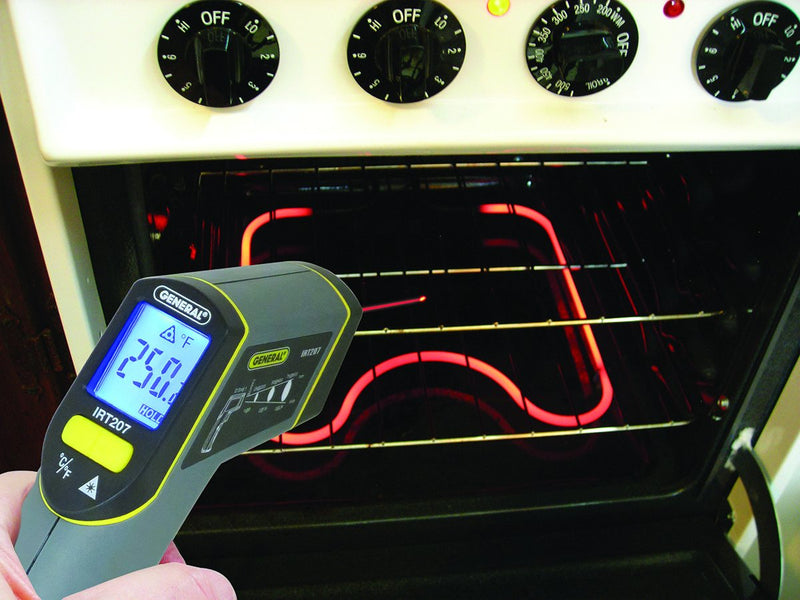 [Australia - AusPower] - General Tools IRT207 Laser Temperature Gun, Thermal Detector, 8:1 Mid-Range Infrared Thermometer 