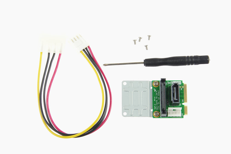 [Australia - AusPower] - KNACRO Mini SATA to SATA Adapter 7Pin (with Power Interface) 