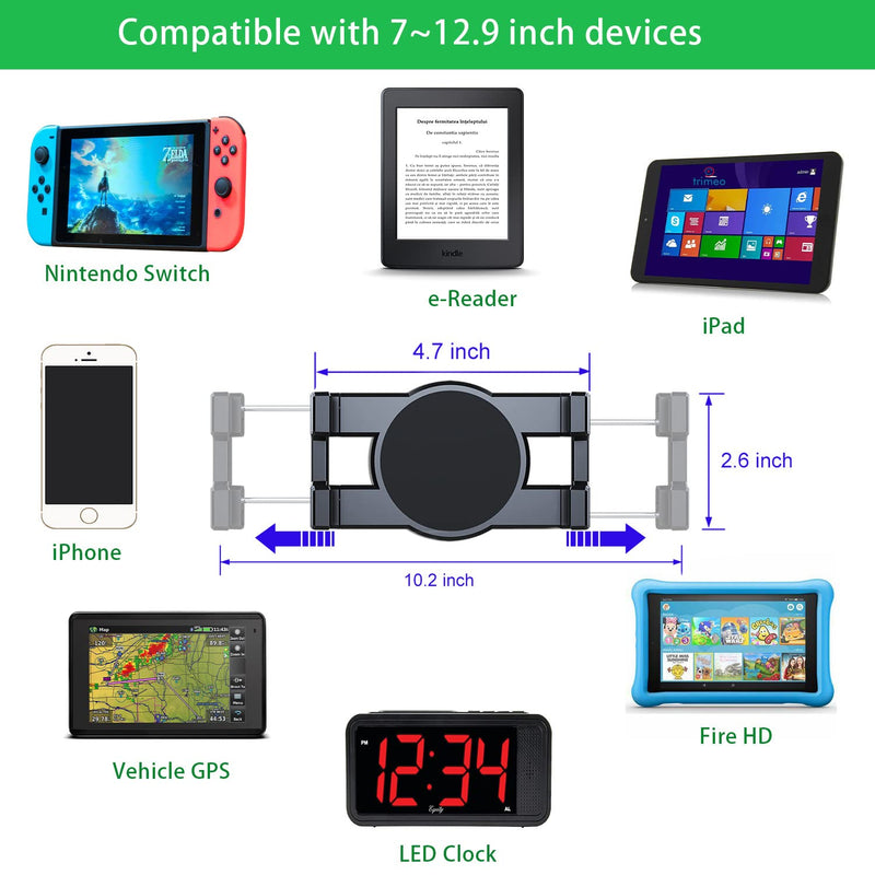 [Australia - AusPower] - iTODOS Universal Tablet Wall Mount Holder for iPad, iPhone,Kindle Fire HD,Kindle Paper White,Galaxy Tabs,Google Nexus7/11,Switch,e-Reader,360°Adjustment Compatible with 4~12.9 inch Tablet and Phone 