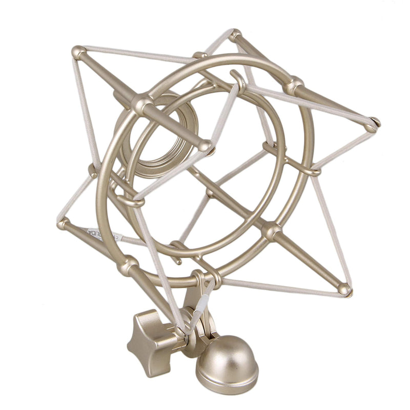 [Australia - AusPower] - lovermusic lovermusic Metal Cylinder Spider Shock Mount Stand Replacement for Newman U87 Microphone Silver 