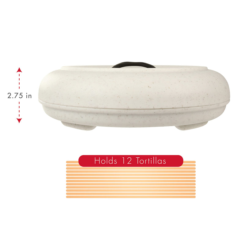 [Australia - AusPower] - Dexas Microwavable Tortilla Warmer, Extra Large, Natural Oat Color,507-51WP 