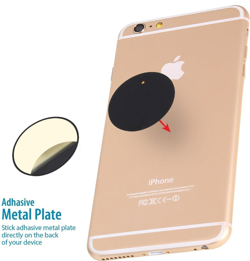 [Australia - AusPower] - WixGear Magnetic Mount, Universal Stick-On Dashboard Magnetic Car Mount Holder, for Cell Phones and Mini Tablets with Fast Swift-snap Technology, Magnetic Cell Phone Mount 