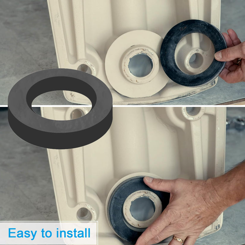 [Australia - AusPower] - Bydorunce Wall Hung Toilet Gasket Z1200-NEOSEAL-GSKT-4 Bonded Neo Seal Closet Gasket Replacement Kits for Wall Hung Toilet Back Outlet Toilet Backflush Toilet Rear Discharge Toilet - Black 
