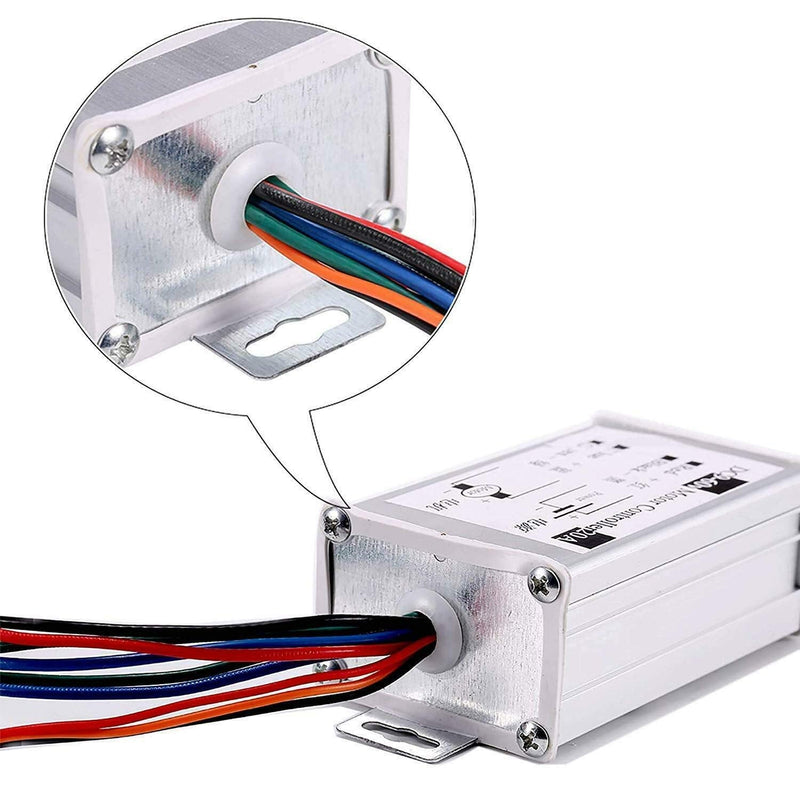 [Australia - AusPower] - DC Motor Speed Controller DC 9-60V Pulse Width Modulation Regulator 20A 1200W Stepless Variable Speed/Forward and Reverse with Knob & Button Switch 