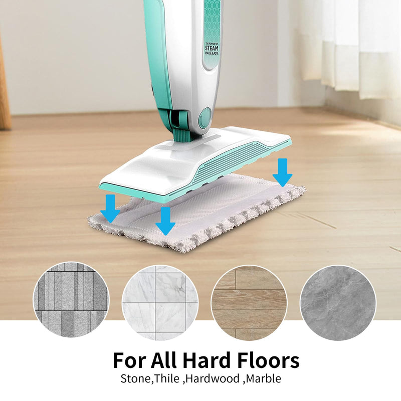 DGHYDZ 6-Pack Steam Mop Pads For Shark S3500 Series - Microfiber, 12.6x7 Inch, Reusable & Machine Washable
