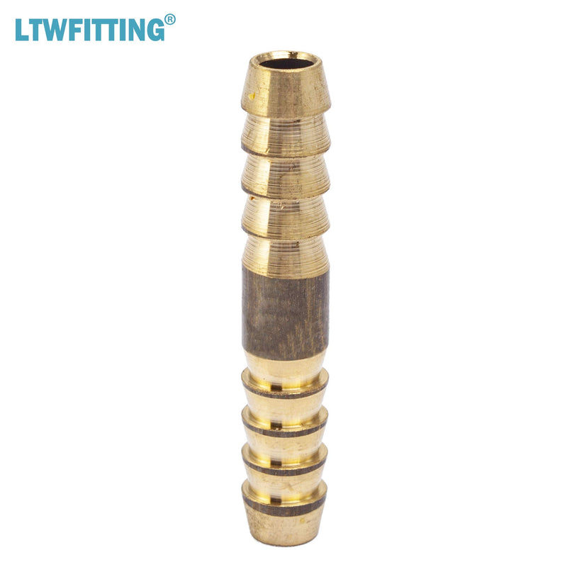 [Australia - AusPower] - LTWFITTING Brass Barb Splicer Mender 1/4-Inch Hose ID Fitting Air Water Fuel Hose Joiner(Pack of 10) 