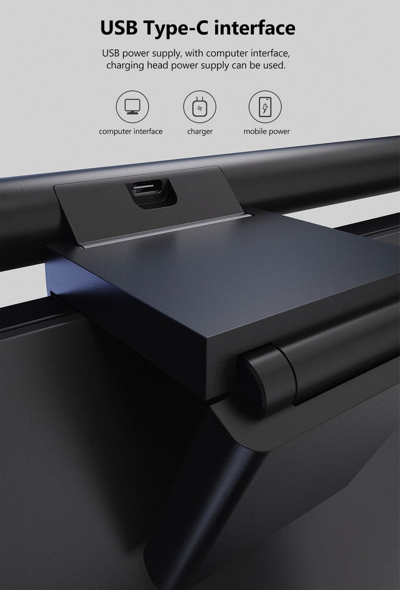 [Australia - AusPower] - Computer Monitor Light Bar,Wireless Remote Control Multiple Screen lamp Dimmer Switch,USB Powered, E-Reading LED Hanging Light,for Office/Home, Hue/Brightness/Color Temperature Adjustment (Wireless) Wireless 