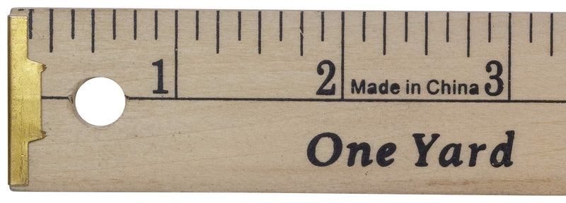 [Australia - AusPower] - Dritz Wood Metal Tips Yardstick Ruler, 1/4 x 36-Inch, Natural Wooden with Metal Tip 