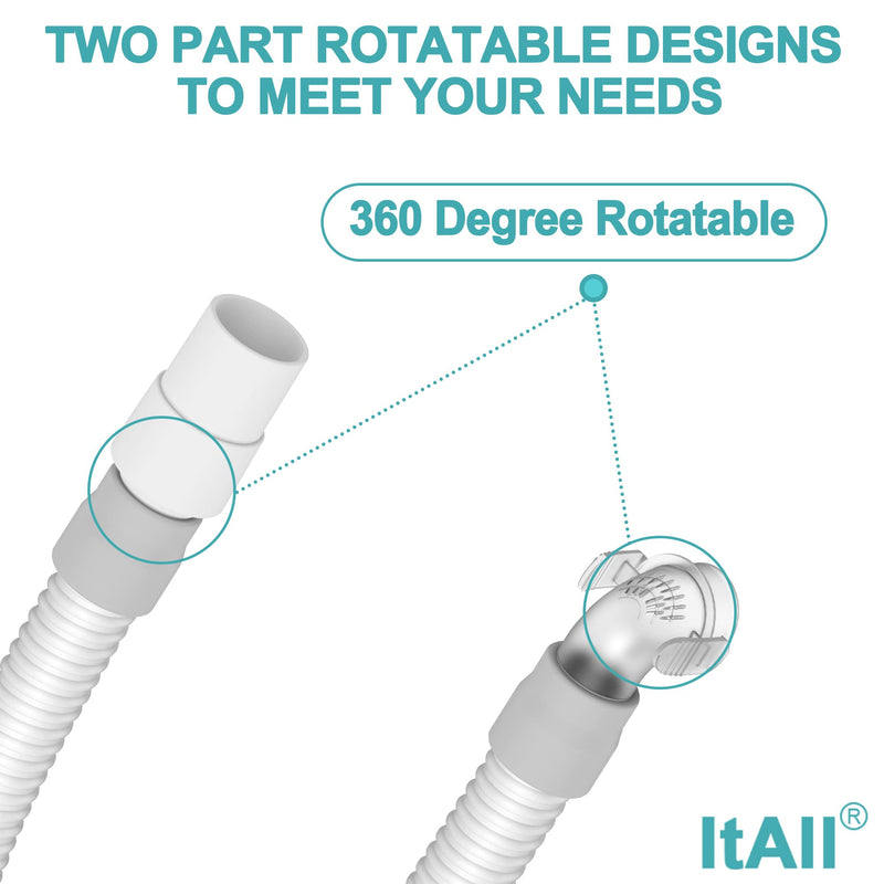 [Australia - AusPower] - 2PCS ItAll Hose Supplies Compatible with N20, Replacement Short Tube Assembly Compatible with N20, Package Included 2PCS Short Tube,2PCS Elbow & 2PCS Swivel 