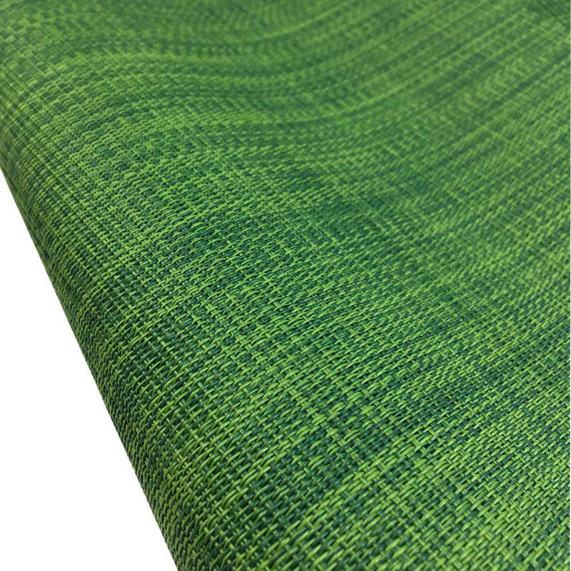 [Australia - AusPower] - Placemats Set of 6 for Dining Table Stain Resistant Washable PVC Kitchen Table Mats Woven Vinyl Wipeable Table Placemat,Easy to Clean(Algae Green) 
