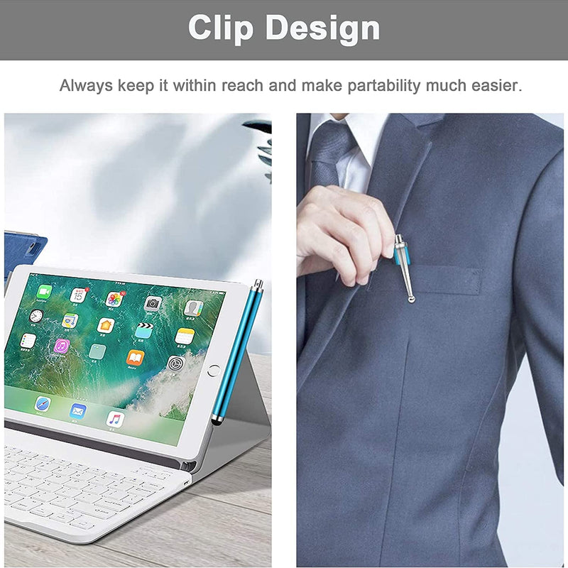 [Australia - AusPower] - Stylus Pen [10 Pack] Universal Capacitive Touch Screen Pens for Tablets, iPad Mini, iPad Pro, iPad Air, Smartphones, Samsung Galaxy - Multiple Colors 