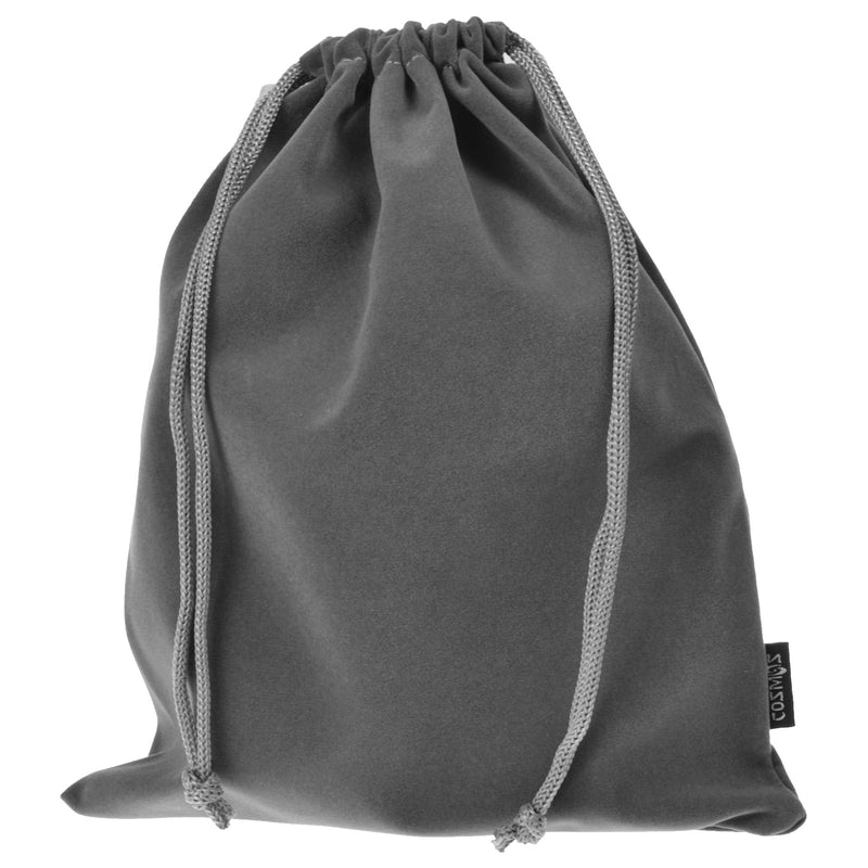 [Australia - AusPower] - Cosmos Set of 5 Premium Gray Travel Carry Drawstring Headphones Pouch Bag (Gray Color) 