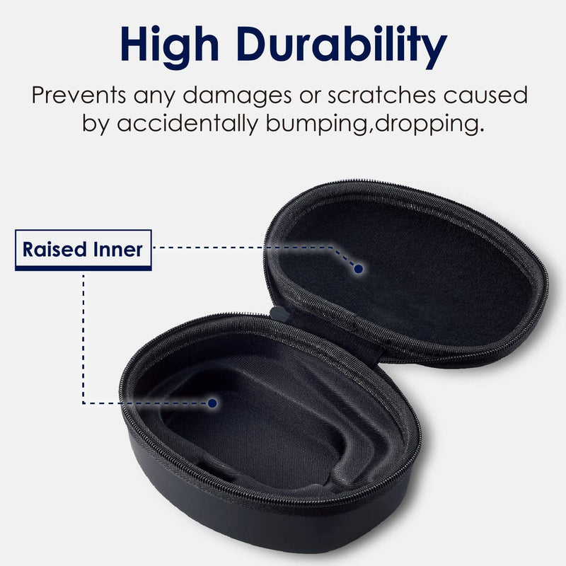 [Australia - AusPower] - ELECOM Official Hard EVA Travel Protection Storage Case Replacement for M-XT2&3 Series, Wired / Wireless Thumb Control Trackball Mouse, Ergonomic Design, Optical Gaming Sensor - Case Only (BMA-XT2BK) 