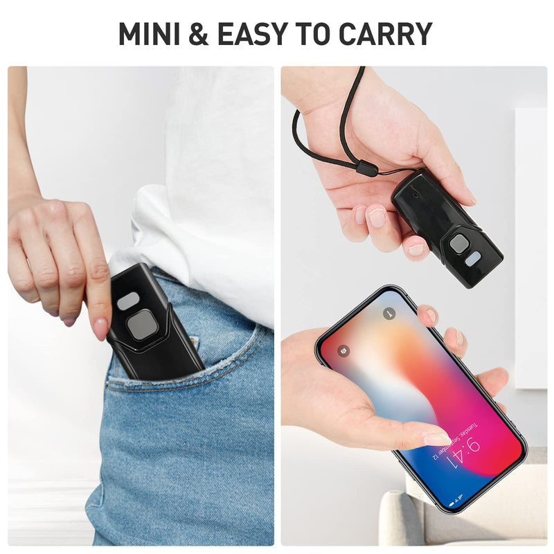 [Australia - AusPower] - JRHC Mini 2D 1D Bluetooth Barcode Scanner, 3-in-1 4.2 Bluetooth & USB Wired & 2.4G Wireless Barcode Reader Portable Bar Code Scanning Work with Windows, Android, iOS, Tablets,Computers or Mobile Phone 
