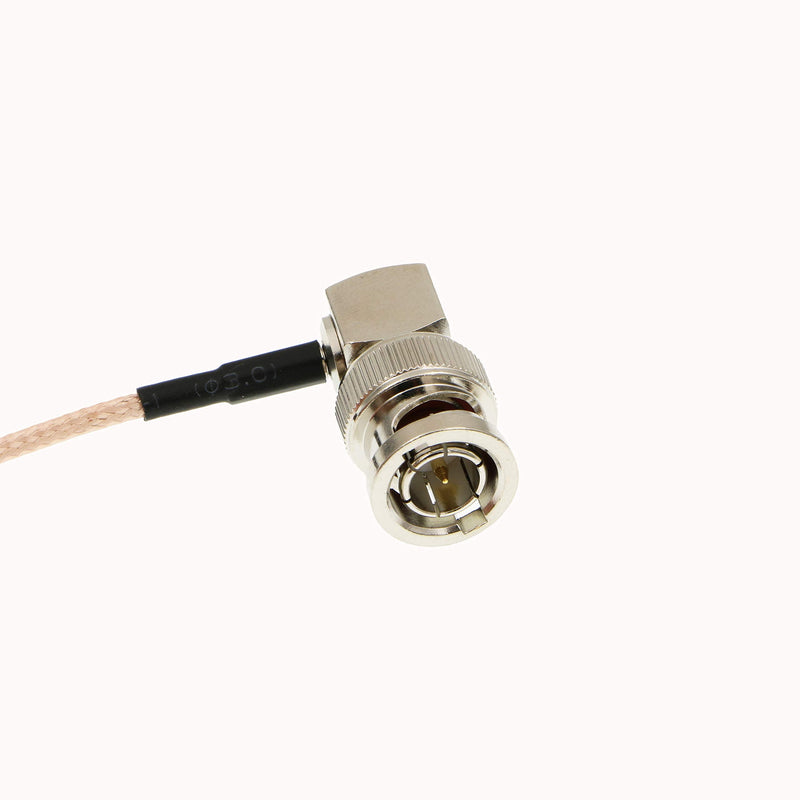 [Australia - AusPower] - Uonecn Right Angle DIN 1.0/2.3 Mini BNC to RG179 Right Angle BNC Coaxial Cable Video Cable for Blackmagic HyperDeck Shuttle 75ohm 