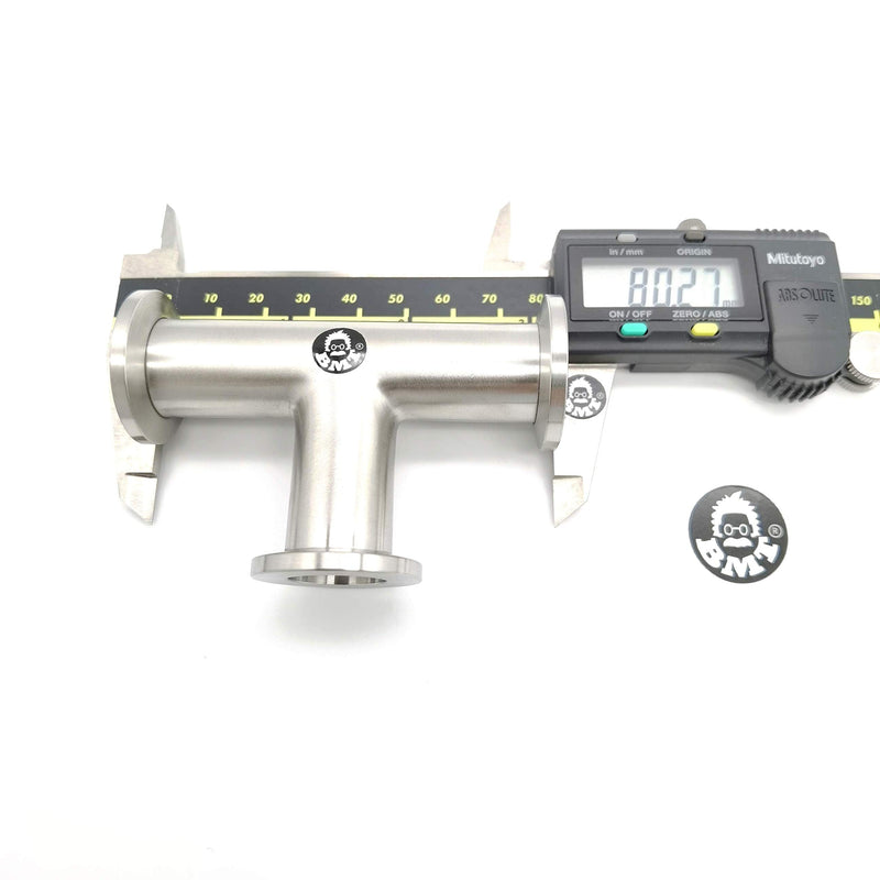 [Australia - AusPower] - Superior Grade - ISO-KF KF16 KF25 KF40 Flange Equal TEE Fitting 3 Ways Vacuum (KF16 Equal TEE) KF16 equal TEE 