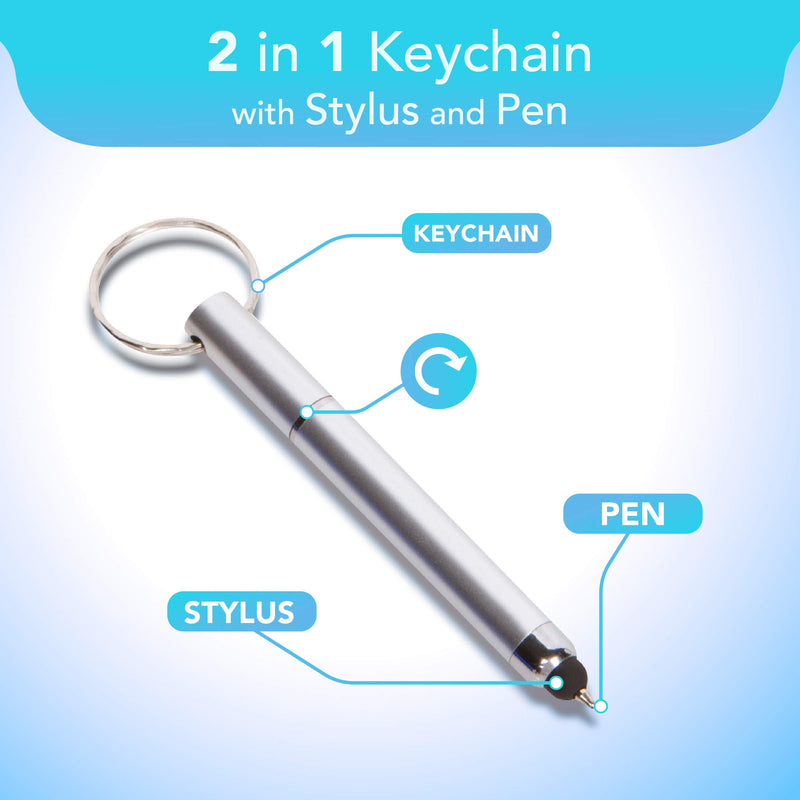 [Australia - AusPower] - Stylus Pen Keychain (3 Pack) - No Touch, 2-in-1 Accessory - Mini Stylus Keychain Pen - 3 Pack 