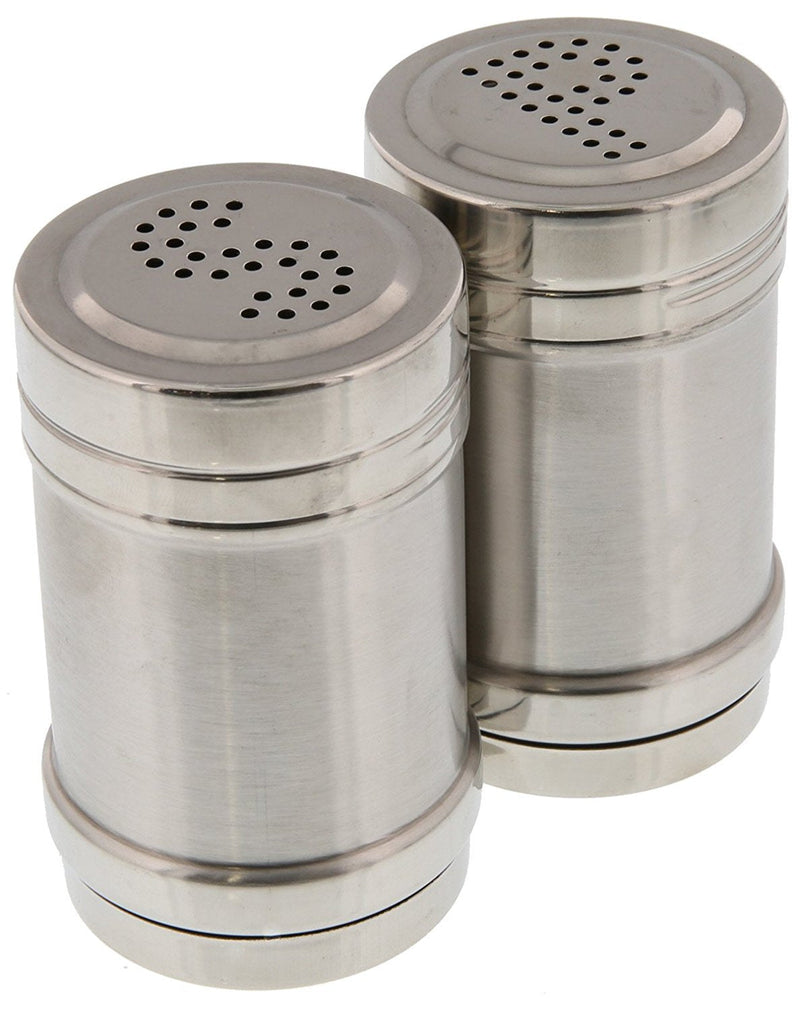 [Australia - AusPower] - Stainless Steel Salt and Pepper Shakers Set for Kitchen Condiments (3.5 In, 2 Pieces) 