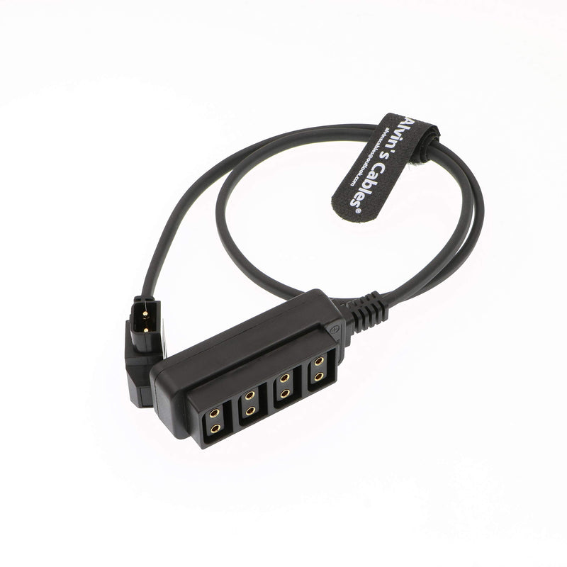 [Australia - AusPower] - Alvin's Cables D-tap Splitter Cable D-tap Male to 4 Port Dtap Female Power Adapter for V-Mount Camera Battery P-tap Power Hub 70cm| 27.6inches 70cm/27.6in 1 to 4 
