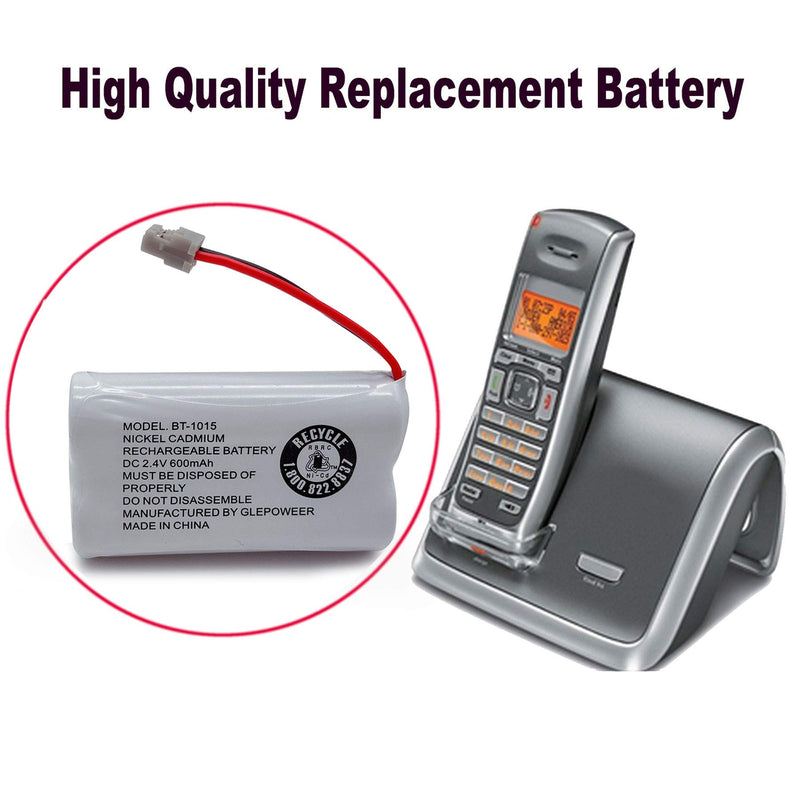 [Australia - AusPower] - GLEPOWEER BT-1015 BT1015 Battery Compatible for BT1007 BT-1007 BT904 BT-904 BBTY0651101 BBTY0460001 BBTY0510001 BBTY0624001 BBTY0700001 HHR-P506, HHR-P506A Cordless Phone(3 Pack) 3 PACK BT1015 