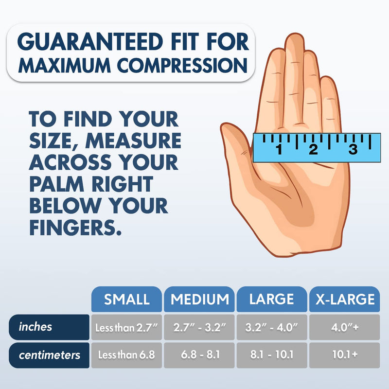 [Australia - AusPower] - Dr. Frederick's Original Arthritis Gloves for Women & Men - Compression for Arthritis Pain Relief - Large Gray Large (1 Pair) 