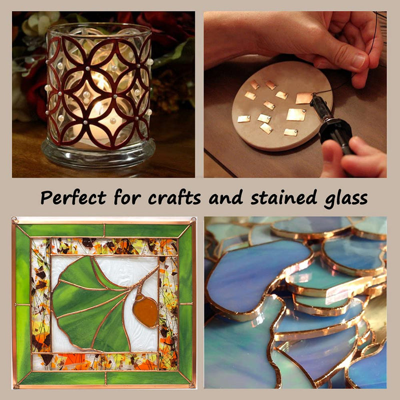 [Australia - AusPower] - Meideal 10 Pieces Copper Foil Tape with Conductive Adhesive Copper Sheets for Guitar & EMI Shielding, Crafts, Paper Circuits, Stained Glass, Electrical Repairs, Grounding (11.8inch x 8.9inch) 11.8inch x 8.9inch 