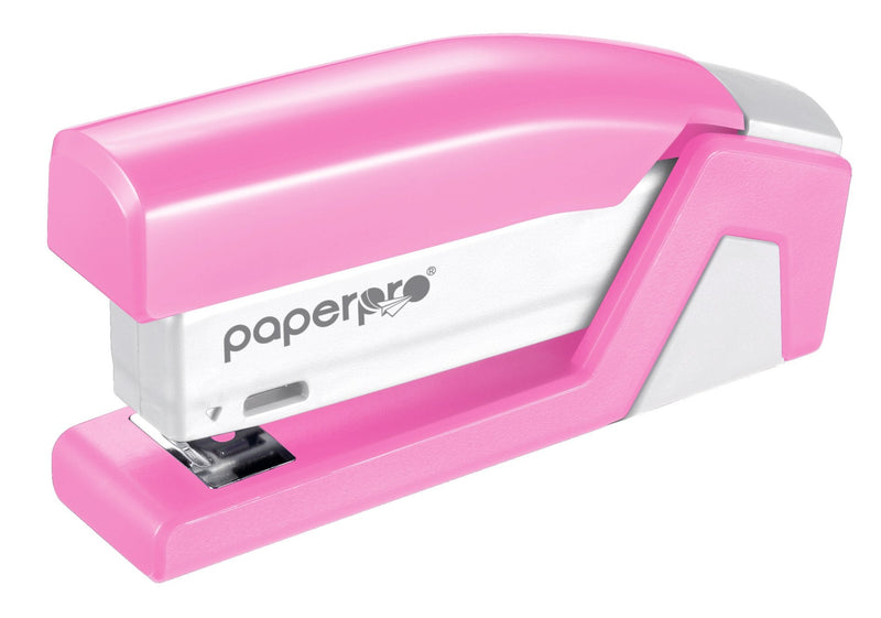 [Australia - AusPower] - Bostitch Office InCourage Spring-Powered Compact Stapler, BCA Pink (1588), plastic-half strip 