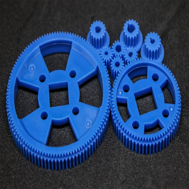 [Australia - AusPower] - 80Pcs Plastic DIY Robot Gear Kit Gearbox Motor Gear Set for DIY Car Robot 