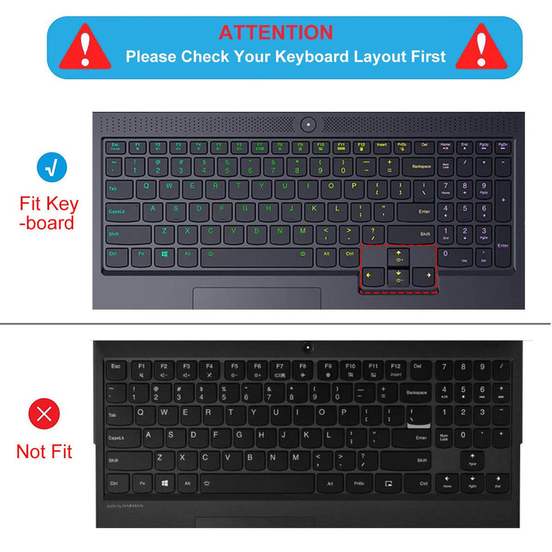 [Australia - AusPower] - Keyboard Cover for 2022 2021 Latest 15.6 17.3 Lenovo Legion 5 5i 5p 5pi 7 7i Gaming Laptop, Legion 5 Pro 15.6 16, IdeaPad Gaming 3 3i Laptop, Legion 7 7i US Keyboard Cover (Transparent) Clear 