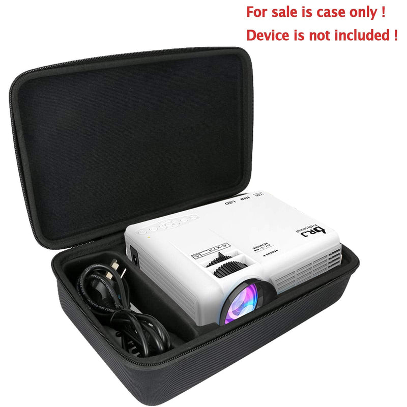 [Australia - AusPower] - Khanka Hard Travel Case Replacement for DR. J Professional 1080P Mini Projector (Black) 