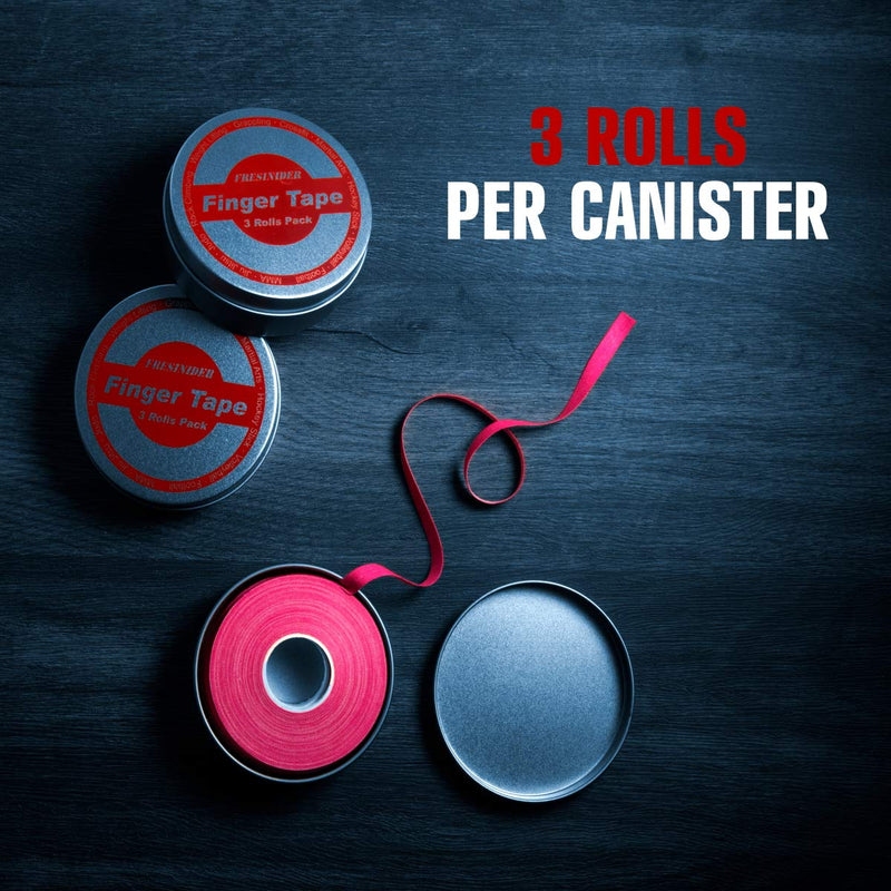 [Australia - AusPower] - FRESINIDER Finger Tape - Strong Athletic Tape | 0.3” x 45 Feet (9 Pack) Tin Set | No Sticky Residue | for Rock Climbing, BJJ Jiu Jitsu, Grappling, Judo, MMA, Rock Climbing and Martial Arts (Pink) Pink 
