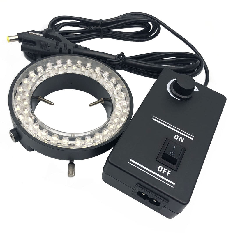 [Australia - AusPower] - FainWan Digital Microscope Accessories 60 LED Adjustable Ring Light Illuminator Lamp for Stereo Zoom Microscope Microscope Accessories 