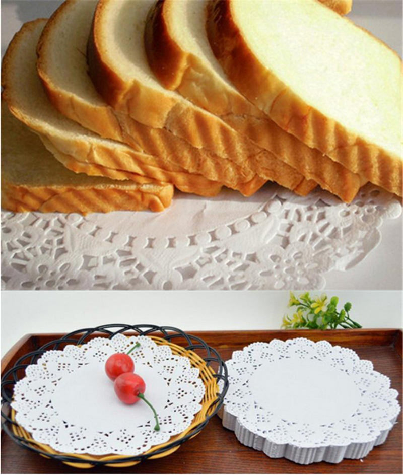 [Australia - AusPower] - DECORA 12.5 Inch Round White Paper Lace Doilies for Wedding Table Decorations 100pcs Am042 