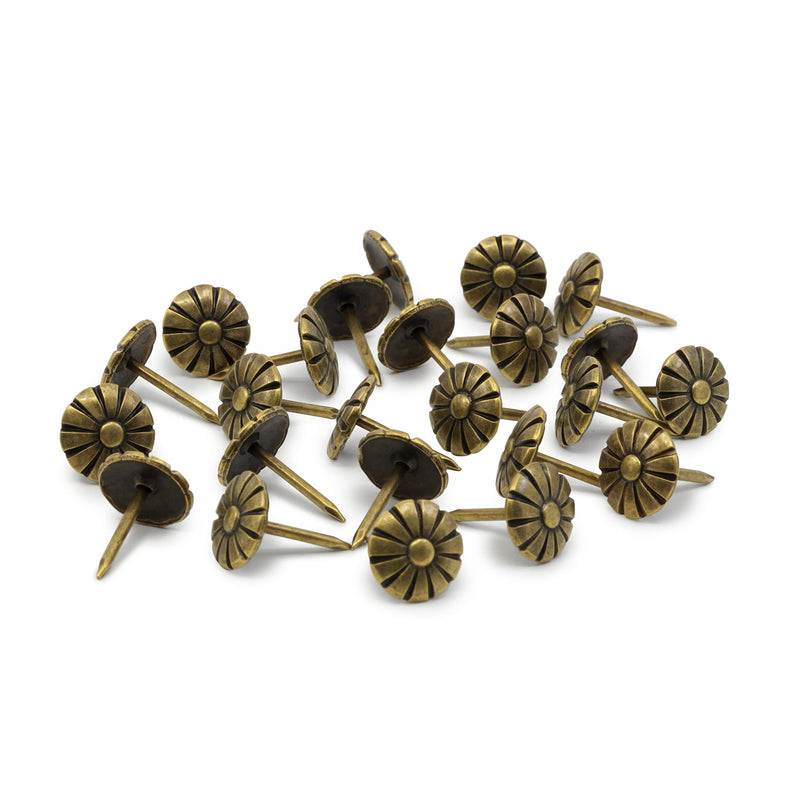 [Australia - AusPower] - Dritz Home 9013 Daisy Decorative Nails, 7/16-Inch, Antique Brass (24-Piece) 24-Piece 