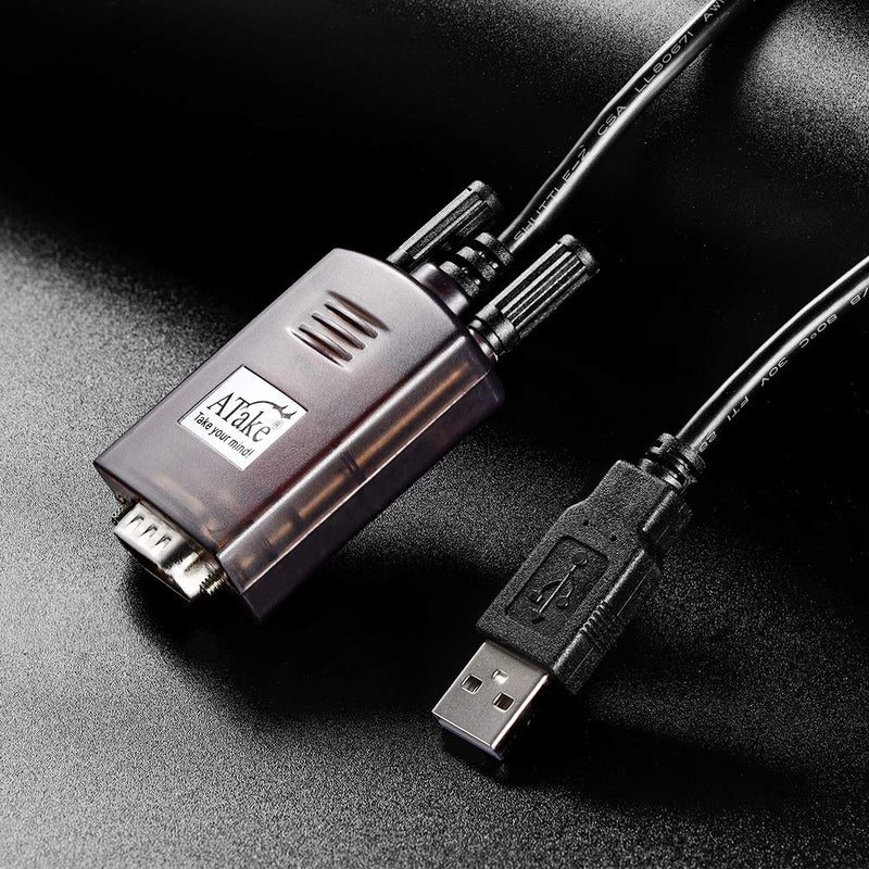 [Australia - AusPower] - USB to RS232 Adapter USB2.0 Male DB9Pin Port Converter Provides a Connection RS232 Device for Win10 Win8 Mac OS X 10.6 Linux 6ft 