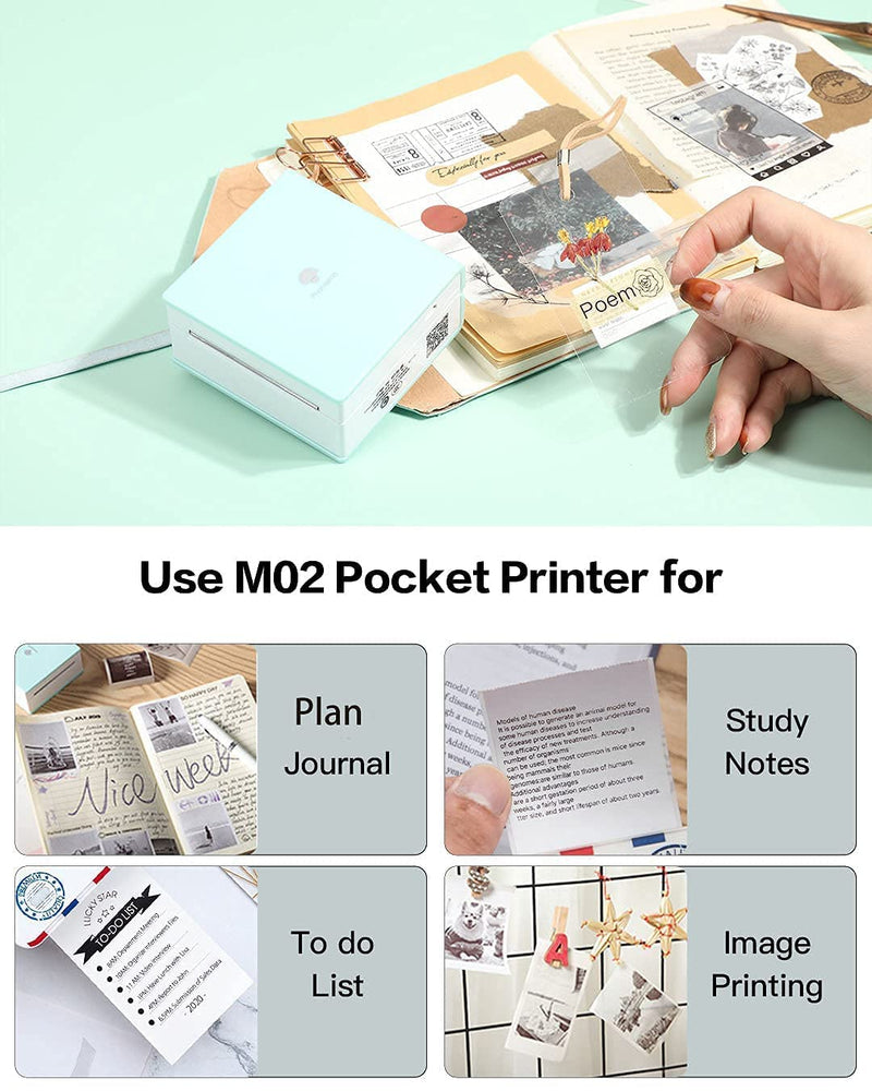 [Australia - AusPower] - Phomemo M02 Portable Pocket Printer Bundle with Phomemo Carry Bag 