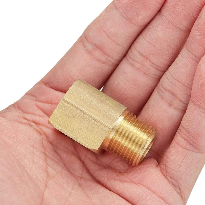 [Australia - AusPower] - Litorange 2 PCS Metals Brass Pipe Fitting 90 Degree Barstock Street Elbow 3/8" NPT Male Pipe x 3/8" NPT Female Pipe 