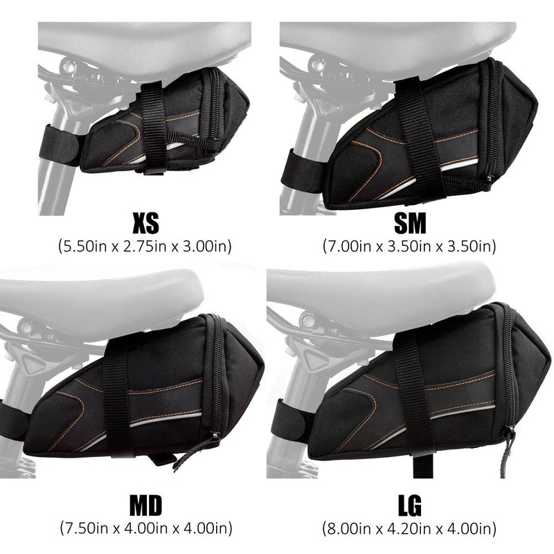 [Australia - AusPower] - BV Bicycle Y-Series Strap-On Bike Saddle Bag/Bicycle Seat Pack Bag, Cycling Wedge with Multi-Size Options 